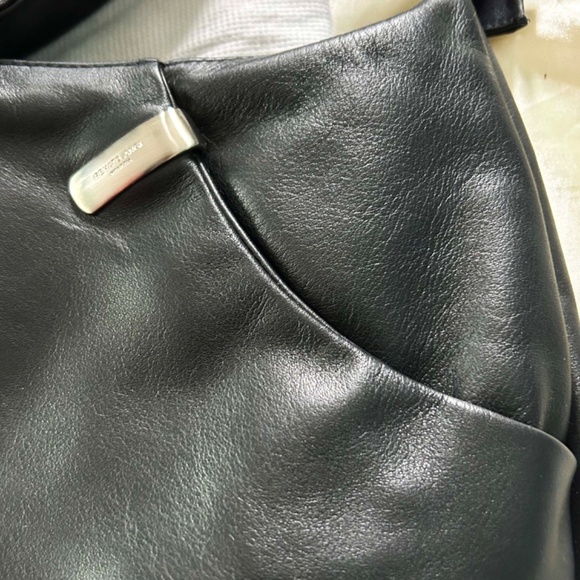 SHOULDER BAG, RENATO ANGI VENEZIA, MADE IN ITALY, SOFT CALF LEATHER, BLACK, TOP - Picture 3 of 13
